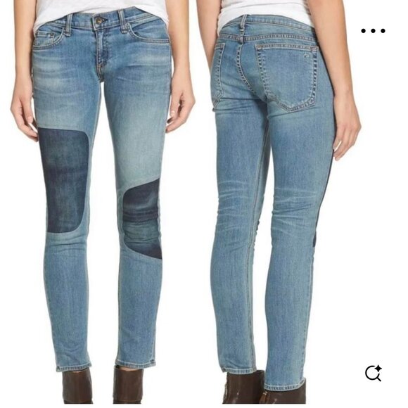 rag & bone Denim - LAST PRICE Rag & Bone Dre Low Rise Slim Boyfriend Distressed Size 30 Blue Denim